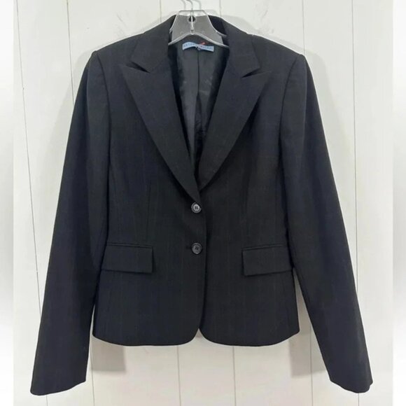 Antonio Melani Black Fitted Blazer Jacket Career Size Small - Picture 1 of 10